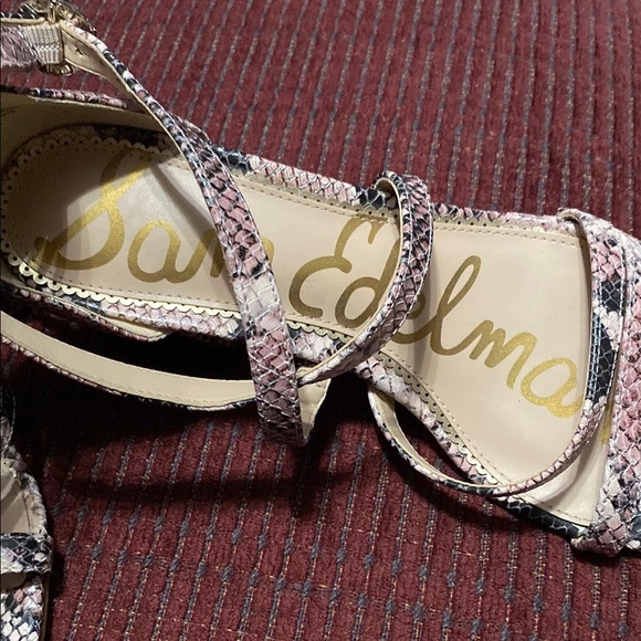 SAM EDELMAN “STACIE”‎ STRAPPY BLOCK HEELS - Picture 3 of 14